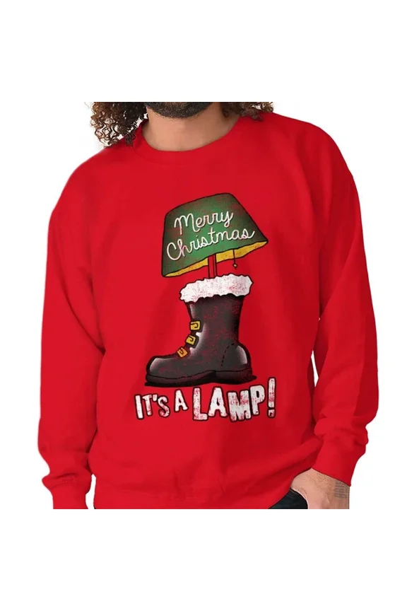 Its A Lamp Xmas Holiday San.Ta Claus Gift Crew Sweatshirt Trendy Sweatshirt, Birthday Gift