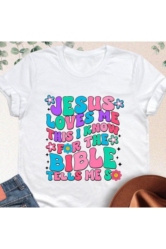 Jesus Love Me This I Know Shirt, Christian Shirt, Bible Verse Shirt, Religious Shirt, Jesus Lover Shirt, Religious Gifts, Christian Gifts Unisex S-5XL Hot Trending Shirt