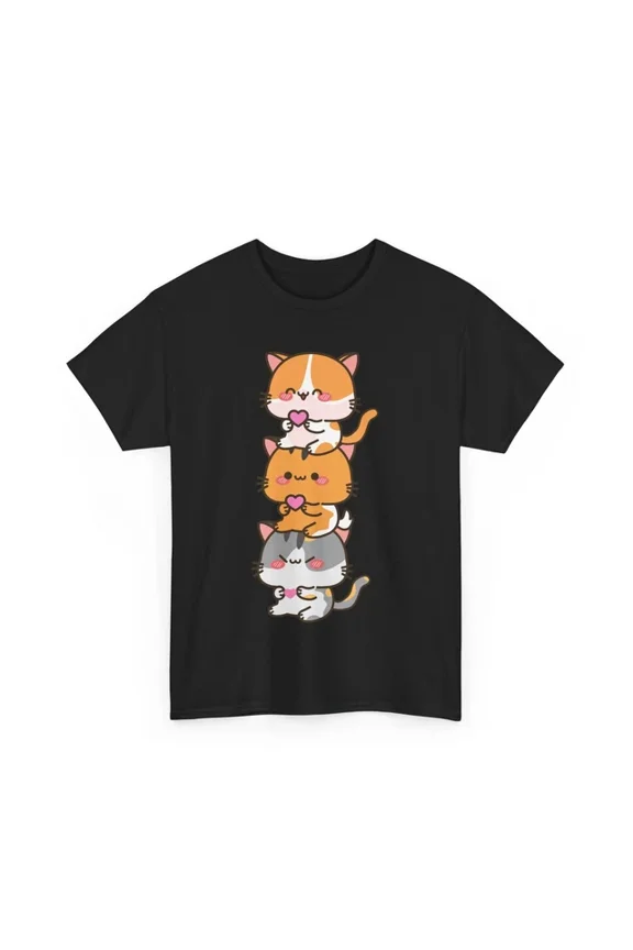 Kawaii Cat Kitty Lovers Kitten Cats Lovers Funny Women Men Shirt Unisex S-5XL Hot Trending Shirt, Vintage Birthday Gift