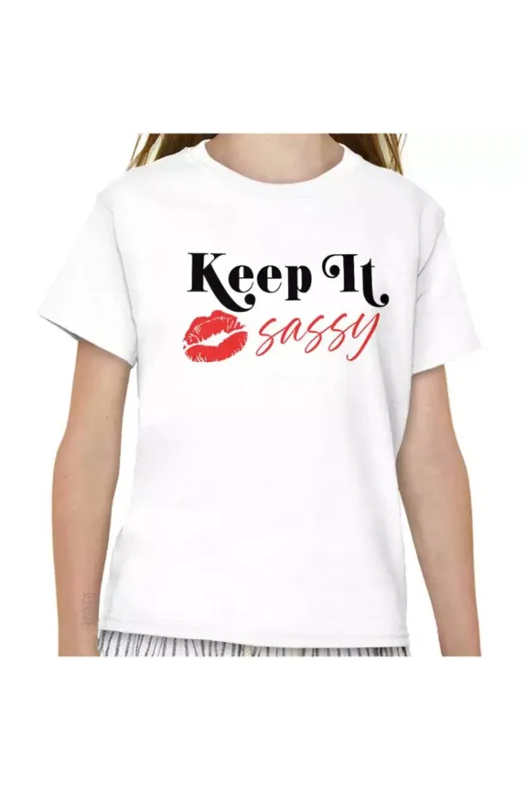 Keep It Lipstick Kiss Lips Attitude S Crewneck T Shirt Unisex S-5XL Hot Trending Shirt, Vintage Birthday Gift