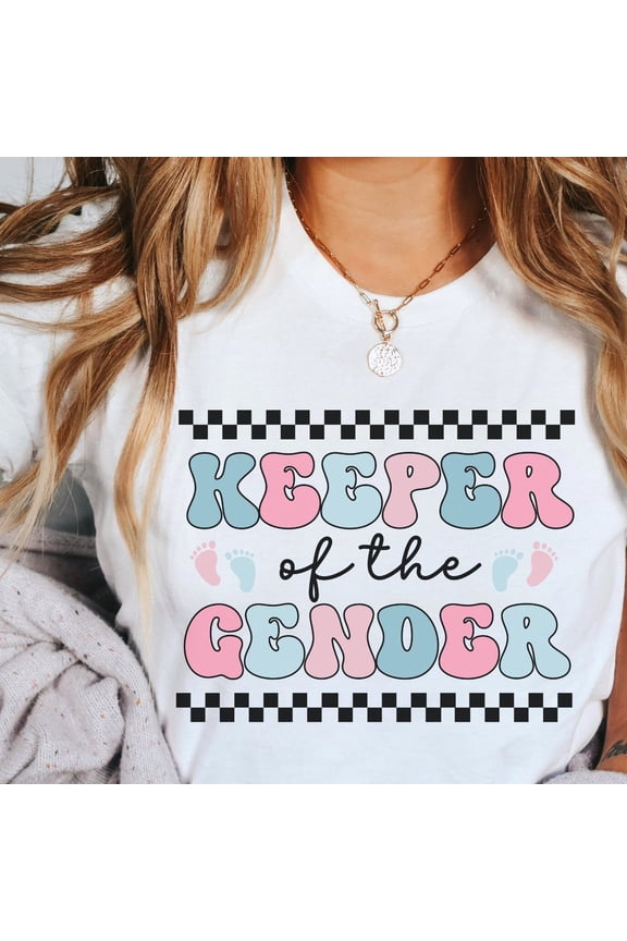 Keeper Of The Gender Shirt, Gender Reveal Party Shirt, Baby Announcement Shirt, Team Boy Team Girl, He Or She, Gender Reveal Ideas Unisex S-5XL Hot Trending Shirt, Vintage Birthday Gift