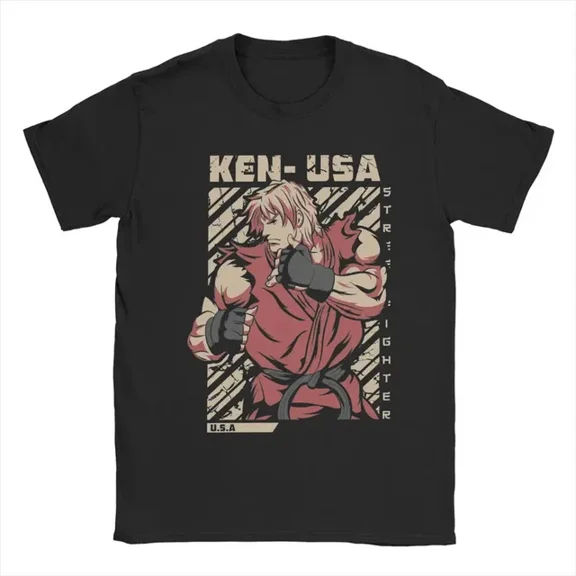 DOPASHIRT Ken Masters Streets Fighters Tees Short Sl Unisex S-5XL Hot Trending Shirt, Vintage Birthday Gift