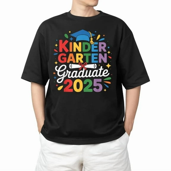 DOPASHIRT Kindergarten Graduation Graduate 2025 T-Shirt Unisex S-5XL Hot Trending Shirt, Vintage Birthday Gift
