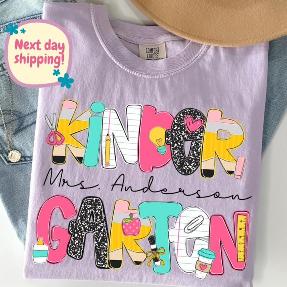 Teacher Shirt For Women - Rainbow Heart Graphic Tee With 'In This Class We Are Family' Saying