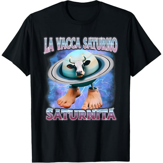 DOPASHIRT La Vacca Saturno Saturnita, Italian Brainrot, Cow T-Shirt Unisex S-5XL Hot Trending Shirt, Vintage Birthday Gift