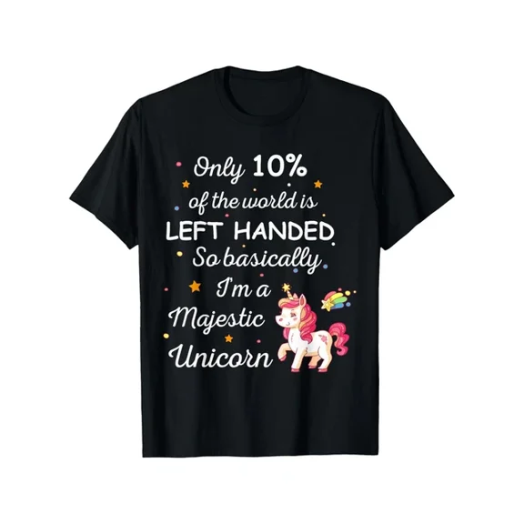 DOPASHIRT Left Handed Tshirt For Proud Lefty People Funny Unicorn T-Shirt, Unisex S-5XL Hot Trending Shirt, Vintage Birthday Gift