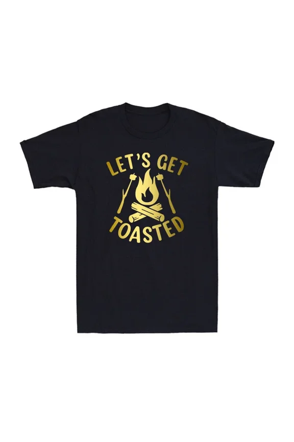 DOPASHIRT Lets Get Toasted Funny Camping Shirt Camping Camper Men's T-Shirt Unisex S-5XL Hot Trending Shirt, Vintage Birthday Gift