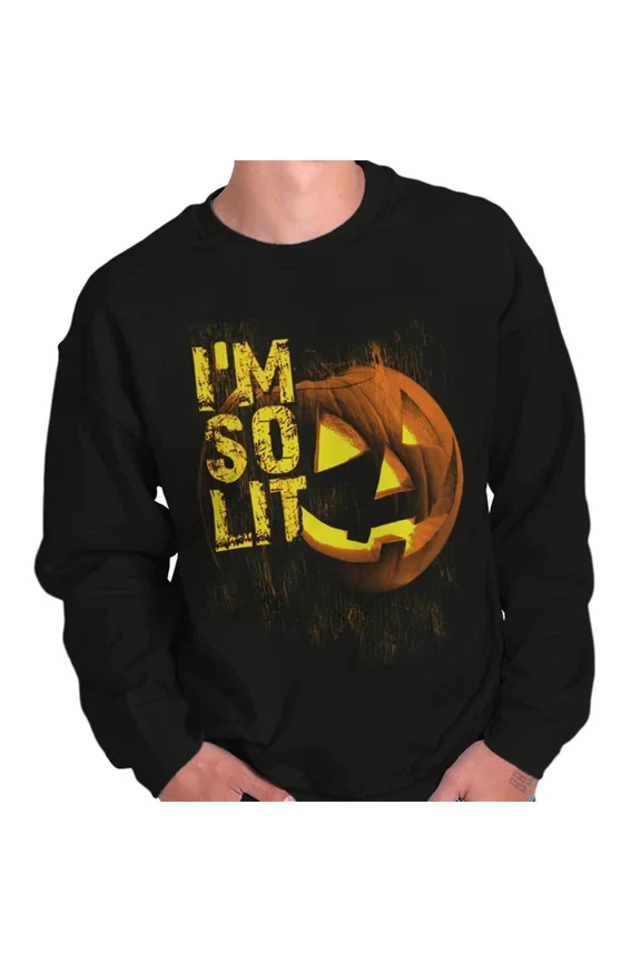 Lit Skull Hal.Low.Een Sweet Haunt Night Crew Sweatshirt Trendy Sweatshirt, Birthday Gift