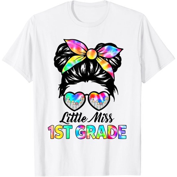 DOPASHIRT Little Miss 1St Grade Back To School First Grade Girls T-Shirt Unisex S-5XL Hot Trending Shirt, Vintage Birthday Gift