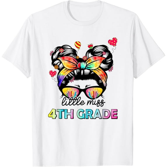 DOPASHIRT Little Miss Fourth Grade Back To School 4Th Grade Girls T-Shirt Unisex S-5XL Hot Trending Shirt, Vintage Birthday Gift