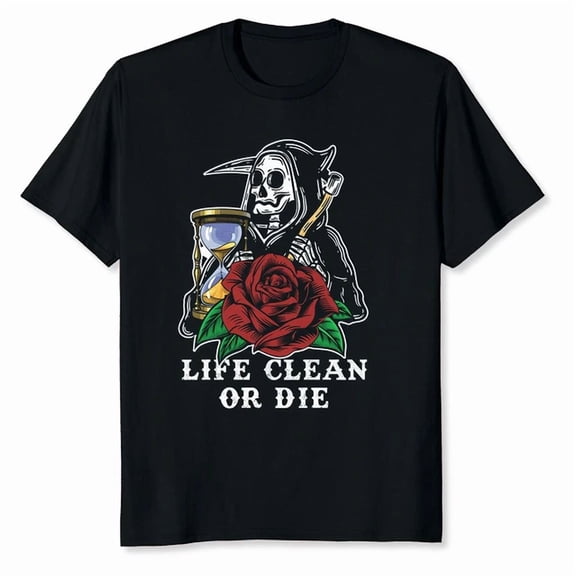 DOPASHIRT Live Clean Or Die Recovery Aa Na Sober Narcotics Anonymous T-Shirt Unisex S-5XL Hot Trending Shirt, Vintage Birthday Gift