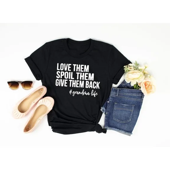 DOPASHIRT Love Them Spoil Them Give Them Back,Grandma Shirt ,Grandmother Shirt,Gifts Fo... Unisex S-5XL Hot Trending Shirt, Vintage Birthday Gift