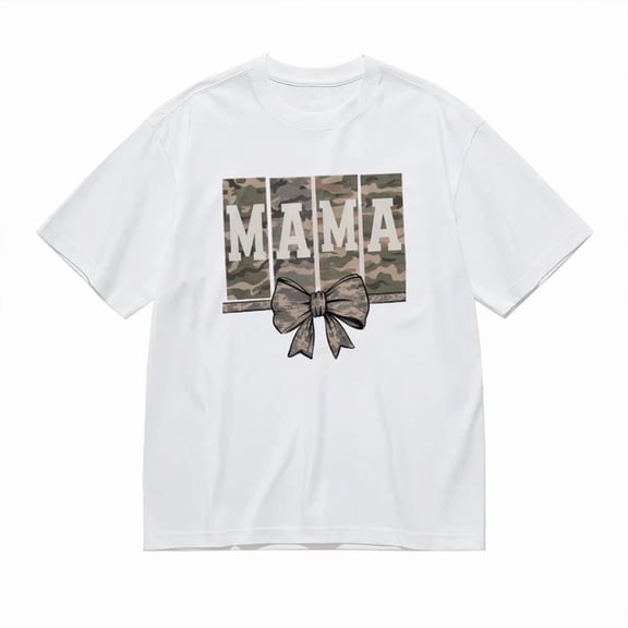 DOPASHIRT Mama Camo Bow Tee Unisex S-5XL Hot Trending Shirt, Vintage Birthday Gift