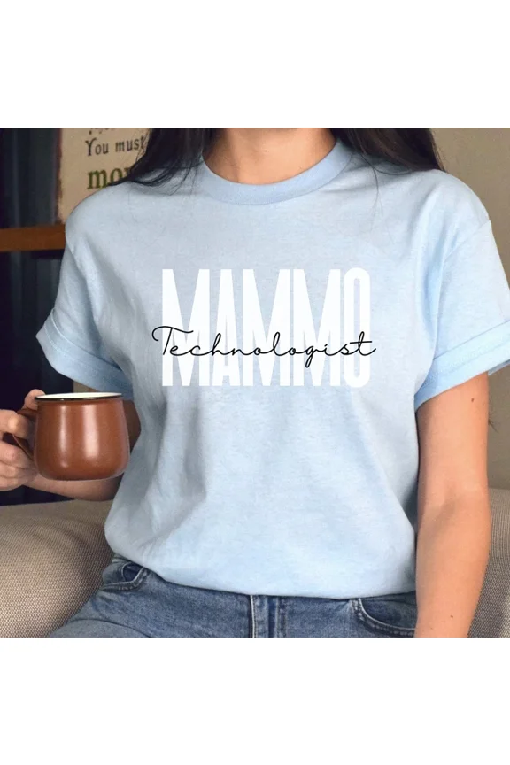 Mammo Technologist T-Shirt Gift Mammo Tech Mammographer Tee Pink Blu Unisex S-5XL Hot Trending Shirt, Vintage Birthday Gift
