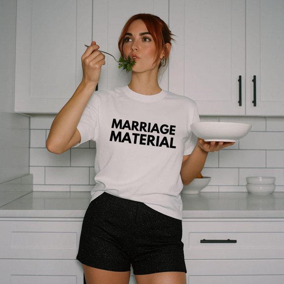 DOPASHIRT Marriage Material Tee, Minimalist Bride To Be Shirt, Trendy Bridal Shower Gift, Engagement Apparel, Wifey Club, It'S Giving Wife Unisex S-5XL Hot Trending Shirt, Vintage Birthday Gift