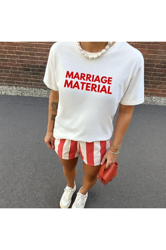 Marriage Material Tee, Trendy Bride To Be Shirt, It'S Giving Wife Gift, Trending Engagement Apparel, Wifey Club Outfit, Wedding Day Top Unisex S-5XL Hot Trending Shirt