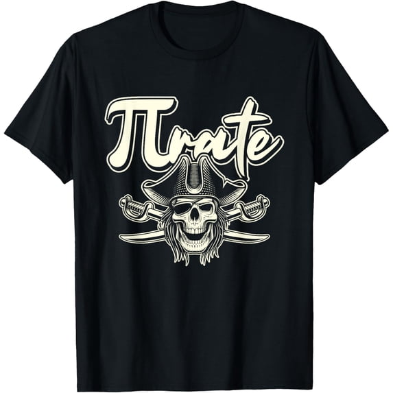 DOPASHIRT Mathematician Pi Rate Math Pirate Skull Pi Day T-Shirt S-5XL ...