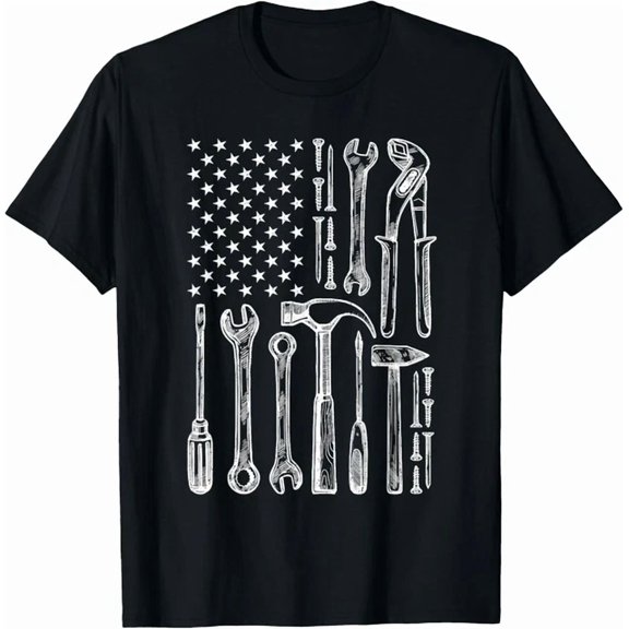 DOPASHIRT Mechanic Carpenter Repairman Craftsman Vintage American Flag Gift T-Shirt Unisex S-5XL Hot Trending Shirt, Vintage Birthday Gift