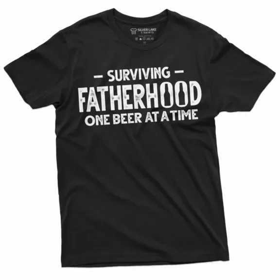 DOPASHIRT Men'S Funny Surviving Fatherhood Shirt New Dad Daddy Father'S Day Gift Tee Unisex S-5XL Hot Trending Shirt, Vintage Birthday Gift