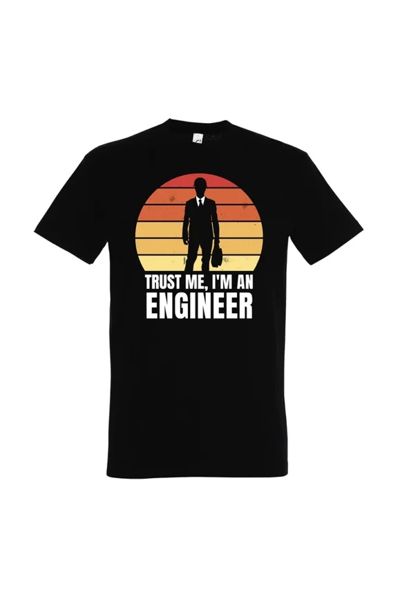 DOPASHIRT Men'S T-Shirt Relax I'M A Engineer Motif Slogan Engineers Architects Construction Fun Unisex S-5XL Hot Trending Shirt, Vintage Birthday Gift