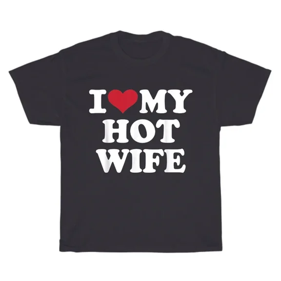 DOPASHIRT Mens I Heart Love My Hot Wife Husband Wedding Anniversary T-Shirt Unisex S-5XL Hot Trending Shirt, Vintage Birthday Gift