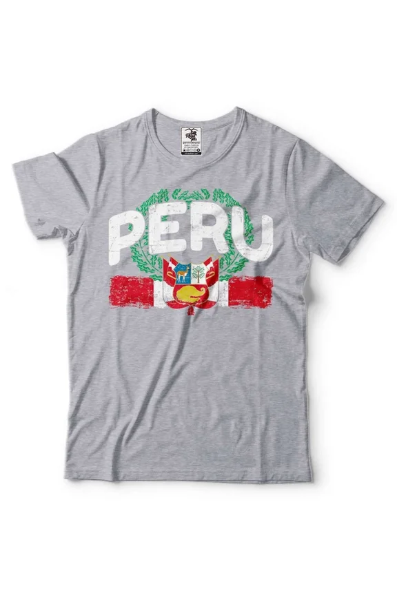 DOPASHIRT Mens Peru Shirt Peru Patriotic Flag Tee Peru National Shirt Peru Unisex Tee Unisex S-5XL Hot Trending Shirt, Vintage Birthday Gift
