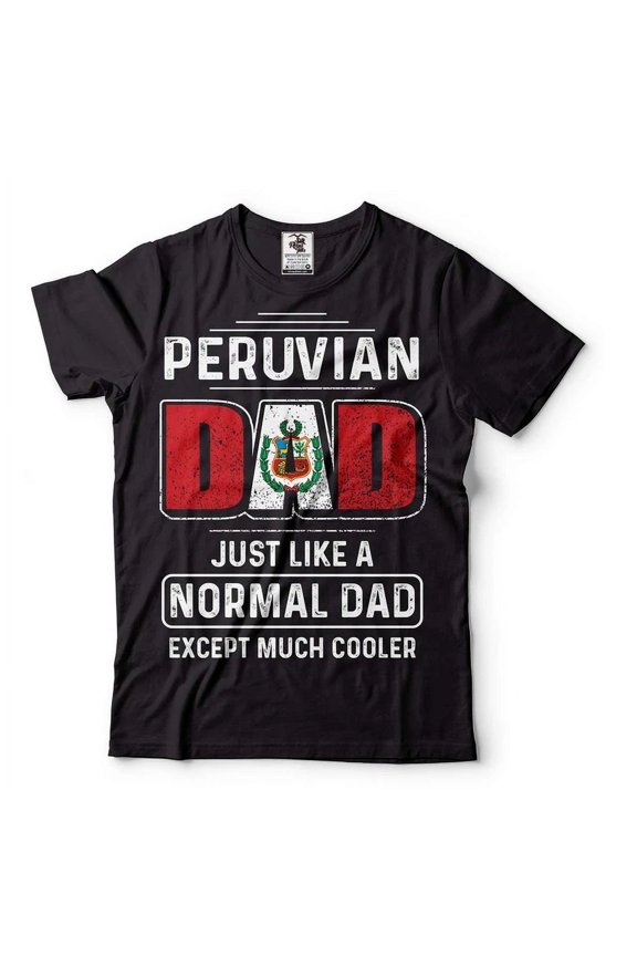 DOPASHIRT Mens Peru T-Shirt Peruvian Dad Tshirt Father'S Day Gift Peruvian Father Shirt Unisex S-5Xl Hot Trending Shirt, Vintage Birthday Gift Unisex S-5XL Hot Trending Shirt, Vintage Birthday Gift