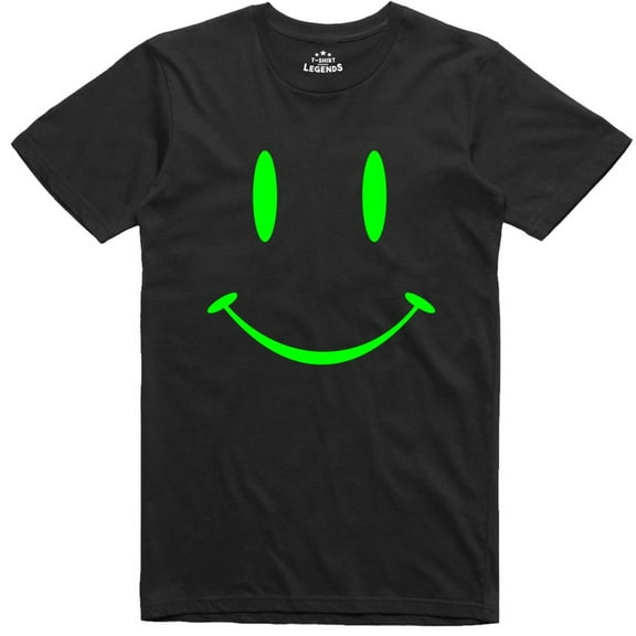 DOPASHIRT Mens T Shirt Retro Happy Hardcore Smile Raver Glow In The Dark Print Unisex S-5Xl Hot Trending Shirt, Vintage Birthday Gift Unisex S-5XL Hot Trending Shirt, Vintage Birthday Gift
