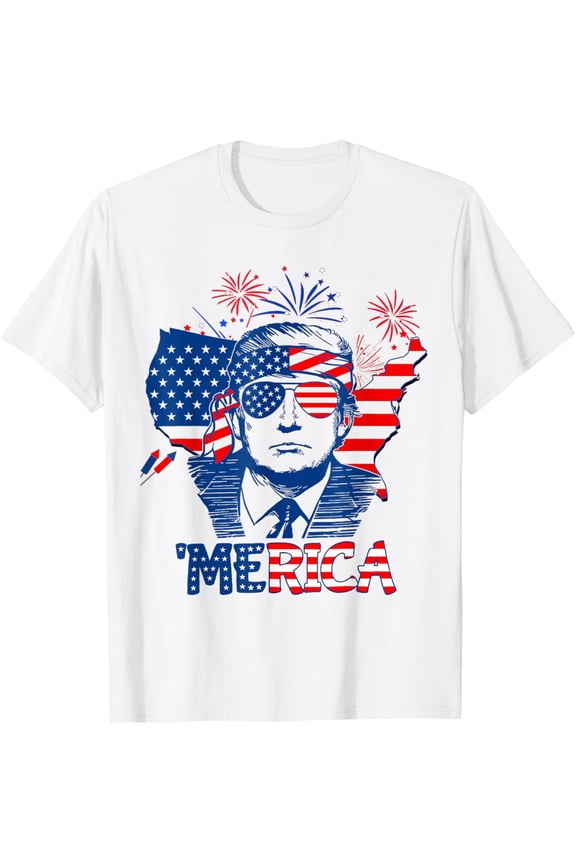 Merica Shirt Funny 4Th Of July American Flag Men Women T-Shirt Unisex S-5XL Hot Trending Shirt, Vintage Birthday Gift