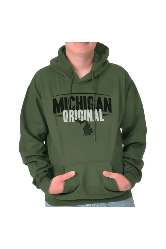 Michigan Original Souvenir Tourist State Mi Hoodie Outdoor Hoodie, Trendy Hoodie, Birthday Gift