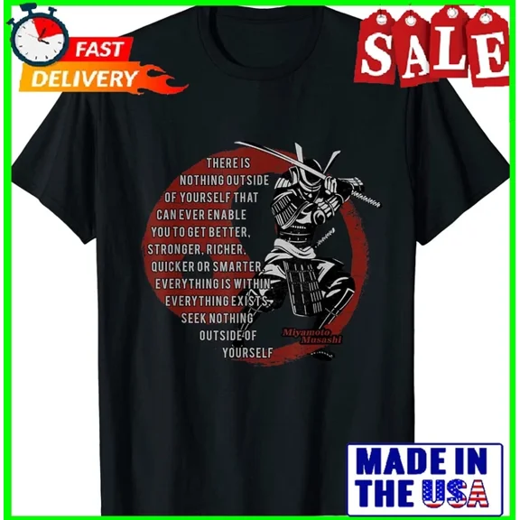 DOPASHIRT Miyamoto Musashi Samurai Quote T-Shirt Unisex S-5XL Hot Trending Shirt, Vintage Birthday Gift