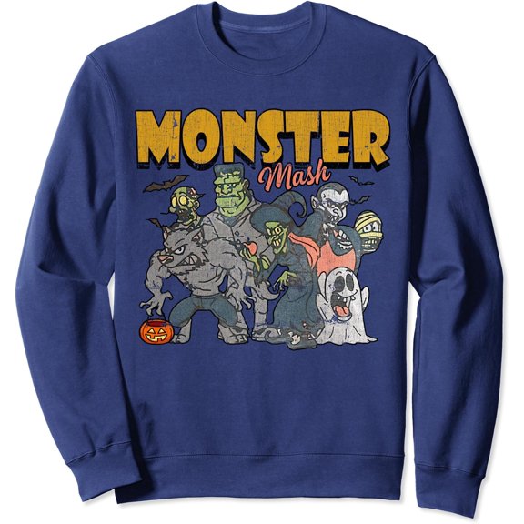 DOPASHIRT Monster Mash Vintage Ghost Hal.Low.Een Funny Sweatshirt Trendy Sweatshirt, Birthday Gift