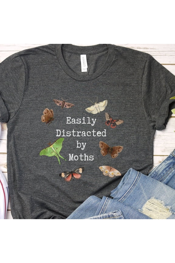DOPASHIRT Moth Shirt, Bug Shirt, Insect Shirt, Fairycore Clothing, Botanical Shirt, Cottagecore Shirt, Goblincore Clothing, Witchy Shirt, Moth Tshirt Unisex S-5XL Hot Trending Shirt