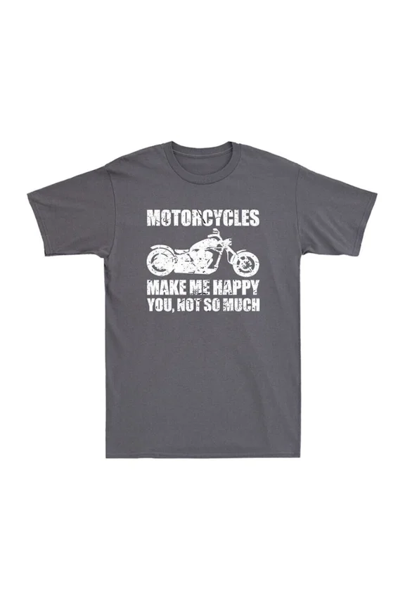 DOPASHIRT Motorcycle Make Me Happy You Not So Much Funny Motorcycle Biker Gift T-shirt Unisex S-5XL Hot Trending Shirt, Vintage Birthday Gift