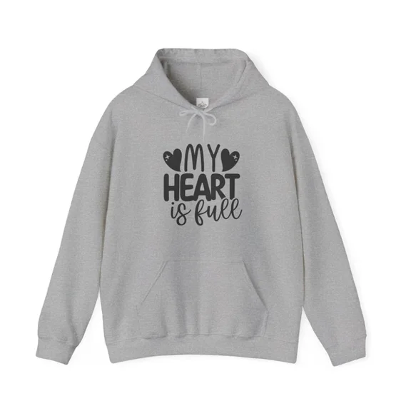 DOPASHIRT My Heart Is Full Hoodie Outdoor Hoodie, Trendy Hoodie, Birthday Gift