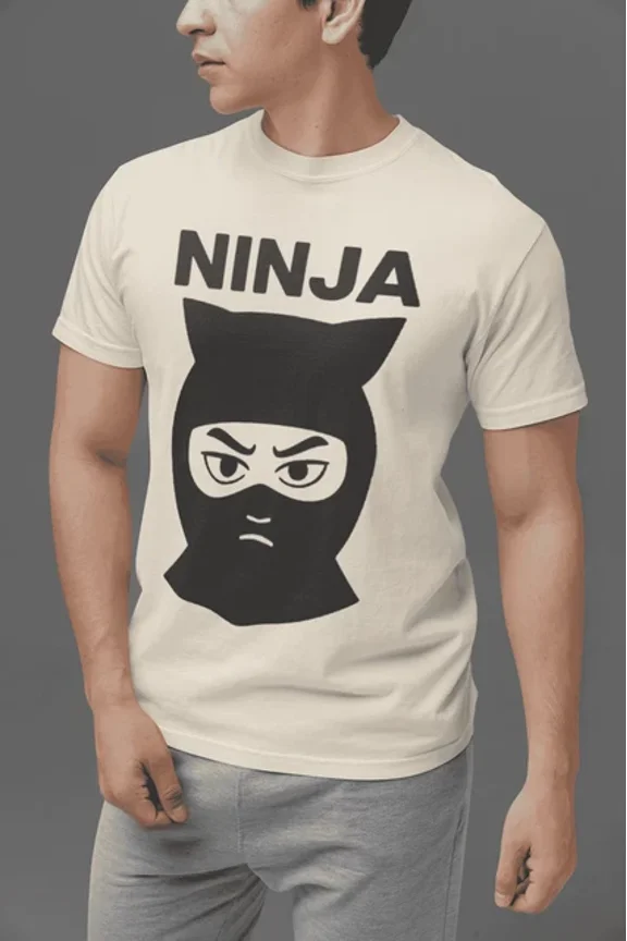 Ninja T-Shirt Cool Stealth Mask Tee Martial Arts Graphic Design Unisex S-5XL Hot Trending Shirt, Vintage Birthday Gift