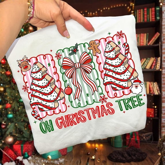 DOPASHIRT Oh Noel Tree Shirt Coquette Noel Three Frames Little Tree ...