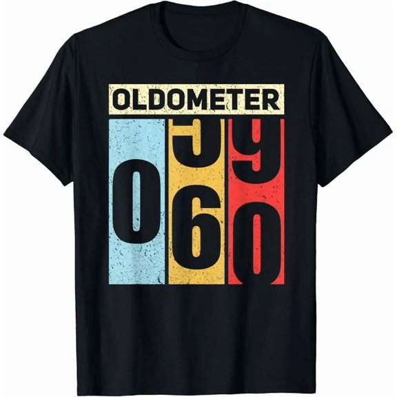 DOPASHIRT Oldometer 59-60 Funny 60Th Birthday Odometer Gift Oldometer T-Shirt Unisex S-5XL Hot Trending Shirt, Vintage Birthday Gift