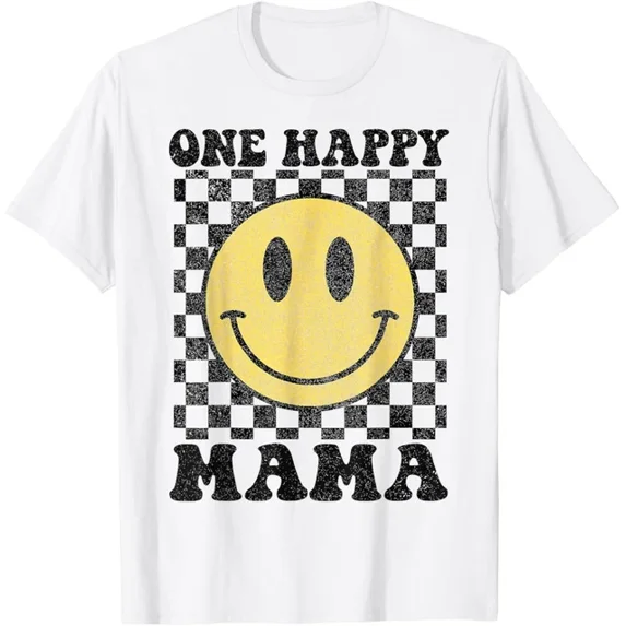 DOPASHIRT One Happy Dude Mama Happy Face 1St Birthday Party Family T-Shirt Unisex S-5XL Hot Trending Shirt, Vintage Birthday Gift
