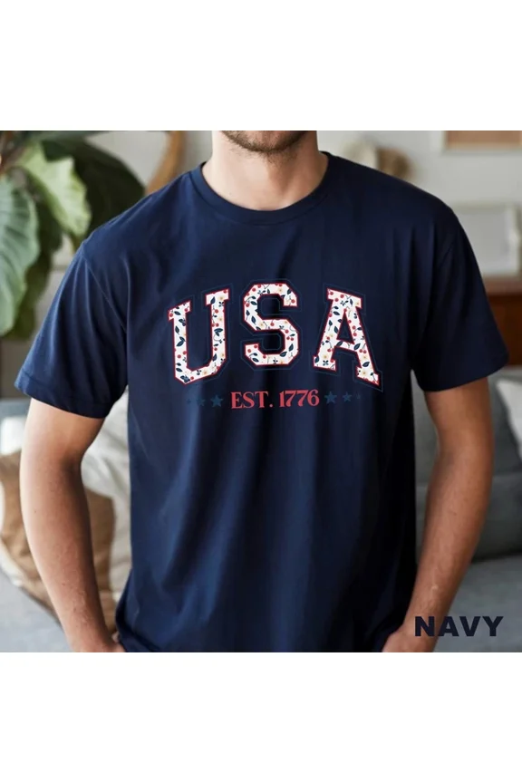 DOPASHIRT Patriotic Shirt For , 4Th Of July Shirt, American Flag T Shirt Navy Unisex S-5XL Hot Trending Shirt, Vintage Birthday Gift