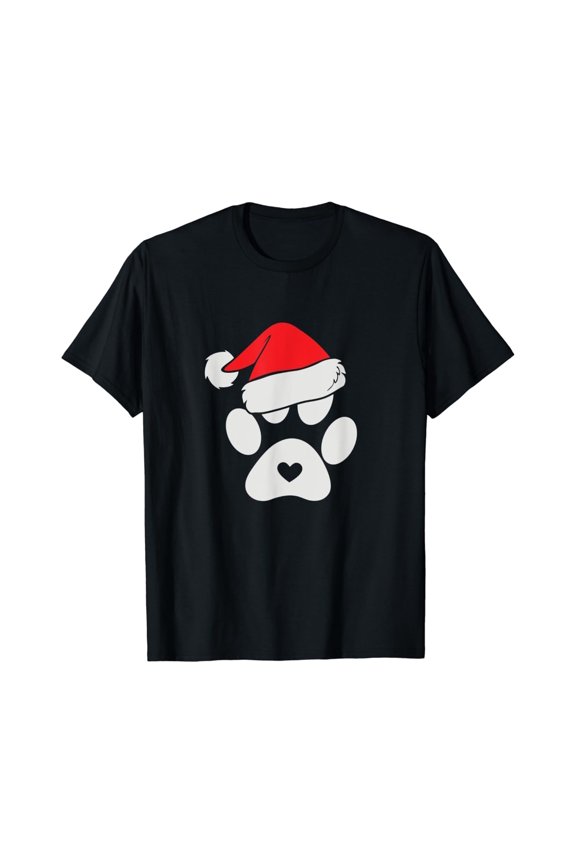 Paws Jolly Man Hat Dog Cat Paw Noel Pet Lover T-Shirt Unisex S-5XL Hot Trending Shirt, Vintage Birthday Gift