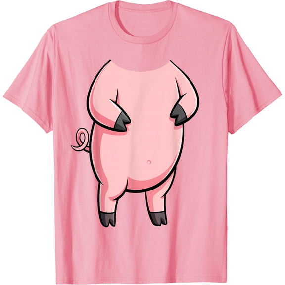 DOPASHIRT Pig Shirt Men Women Pink Body Pig T-Shirt Unisex S-5XL Hot Trending Shirt, Vintage Birthday Gift