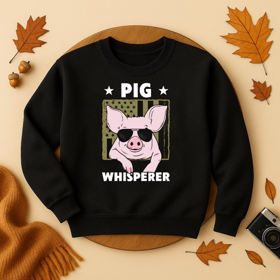 DOPASHIRT Pig Whisperer Pig Design Great Gift Idea Sweatshirt Trendy Sweatshirt, Birthday Gift