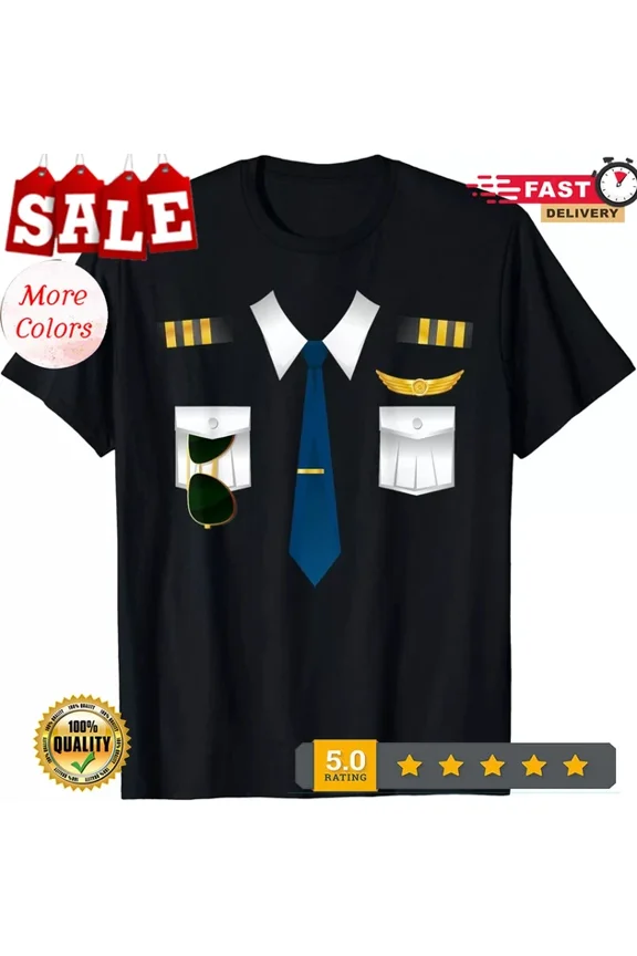 DOPASHIRT Pilot Uniform Airplane Aviation Flying Airline Gift T-Shirt Unisex S-5XL Hot Trending Shirt, Vintage Birthday Gift