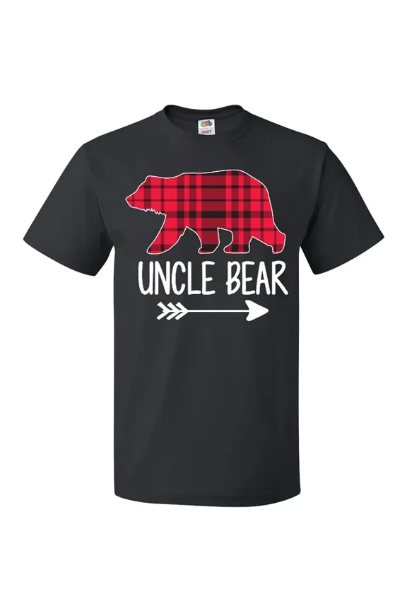 DOPASHIRT Plaid Uncle Bear With Arrow T-Shirt Adventure Outdoors Nature Buffalo Unisex S-5XL Hot Trending Shirt, Vintage Birthday Gift