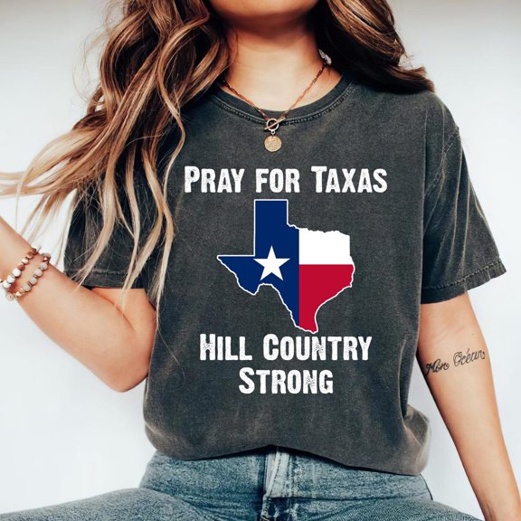 DOPASHIRT Pray For Texas Shirt, Hill Country Strong Tee, Texas Flood Relief T-Shirt, Flooding In Texas, Texas Flag Shirt Unisex S-5XL Hot Trending Shirt, Vintage Birthday Gift