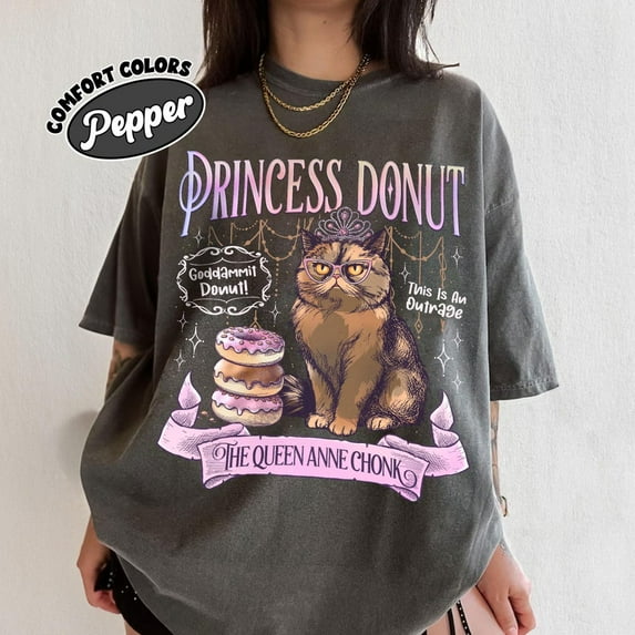 DOPASHIRT Princess Donut Shirt, Dungeon Crawler Carl Tshirt, Sci-Fi Book Lover Tee, Bookish Apparel For Book Lovers Unisex S-5XL Hot Trending Shirt, Vintage Birthday Gift