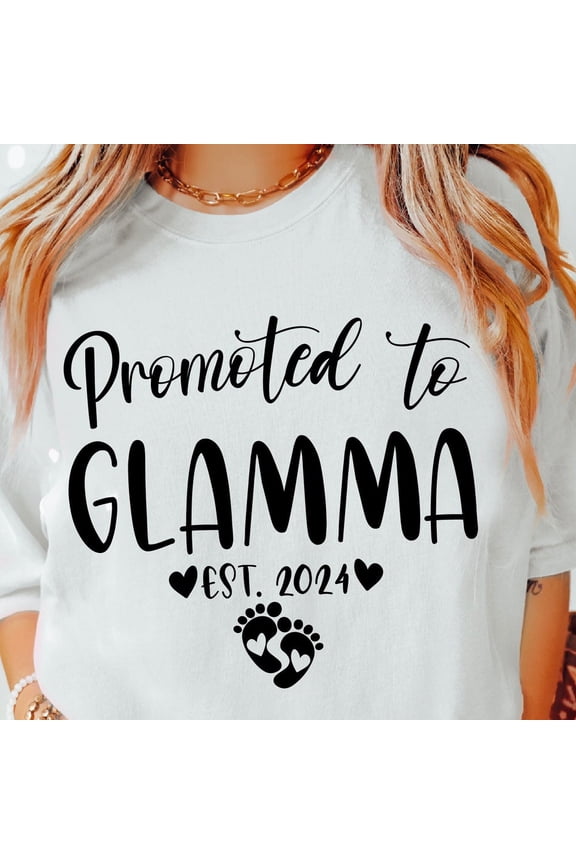 Promoted To Glamma Shirt New Glamma Shirt Glamma Announcement Shirt Glamma Reveal Shirt Family Celebration Shirt Becoming Glamma Shirt Unisex S-5XL Hot Trending Shirt, Vintage Birthday Gift