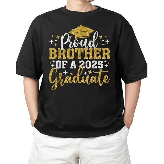 DOPASHIRT Proud Brother Of Class Of 2025 Graduate T-Shirt Unisex S-5XL Hot Trending Shirt, Vintage Birthday Gift