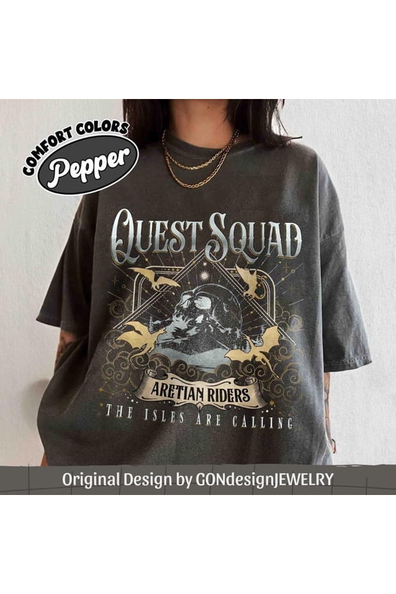 DOPASHIRT Quest Squad Shirt, Quest Squad Ridoc Onyx Storm Shirt, Fourth Wing New Merch, Dragon Rider Shirt,Onyx Storm Book Inspired Tee Unisex S-5XL Hot Trending Shirt, Vintage Birthday Gift